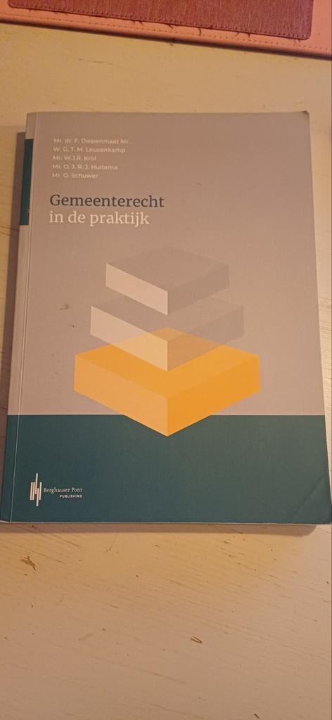 Gemeenterecht in de praktijk, Boeken, Ophalen of Verzenden, Beta, Zo goed als nieuw, HBO