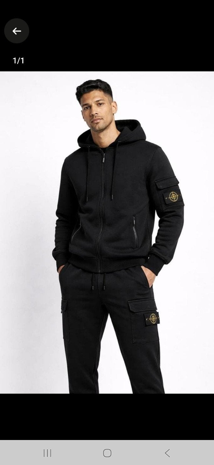 Stone Island Trainingspak - Zwart/Grijs, Ophalen of Verzenden, Nieuw, Maat 52/54 (L)