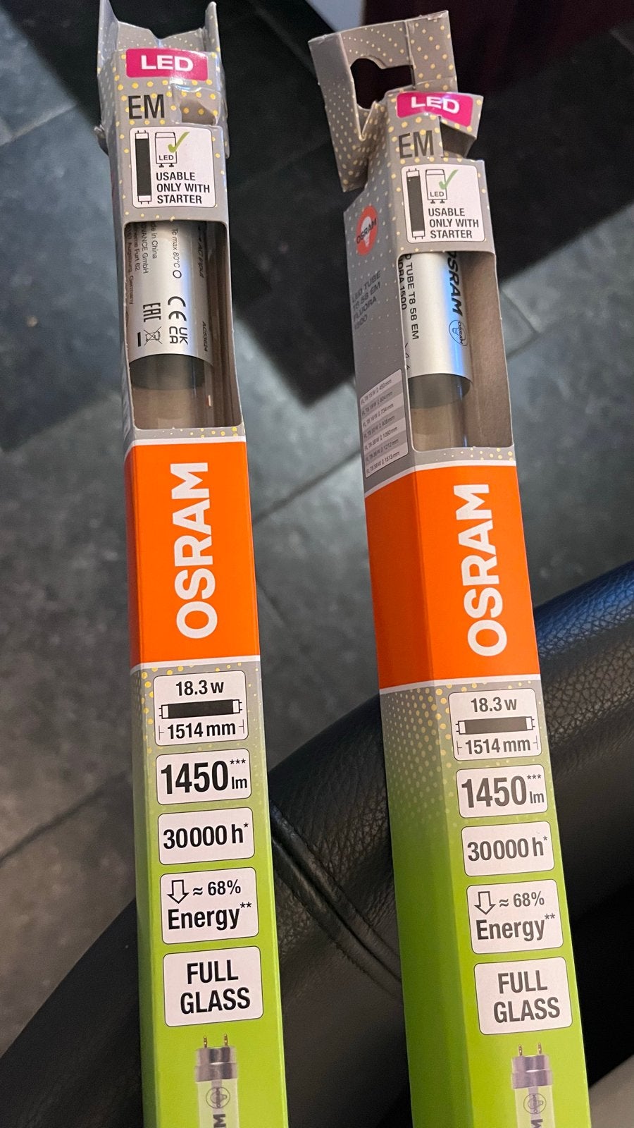 8x Nieuwe Osram LED TL-buizen 18.3W - Nooit gebruikt, Osram, G13 (TL), Nieuw, Neutraal wit