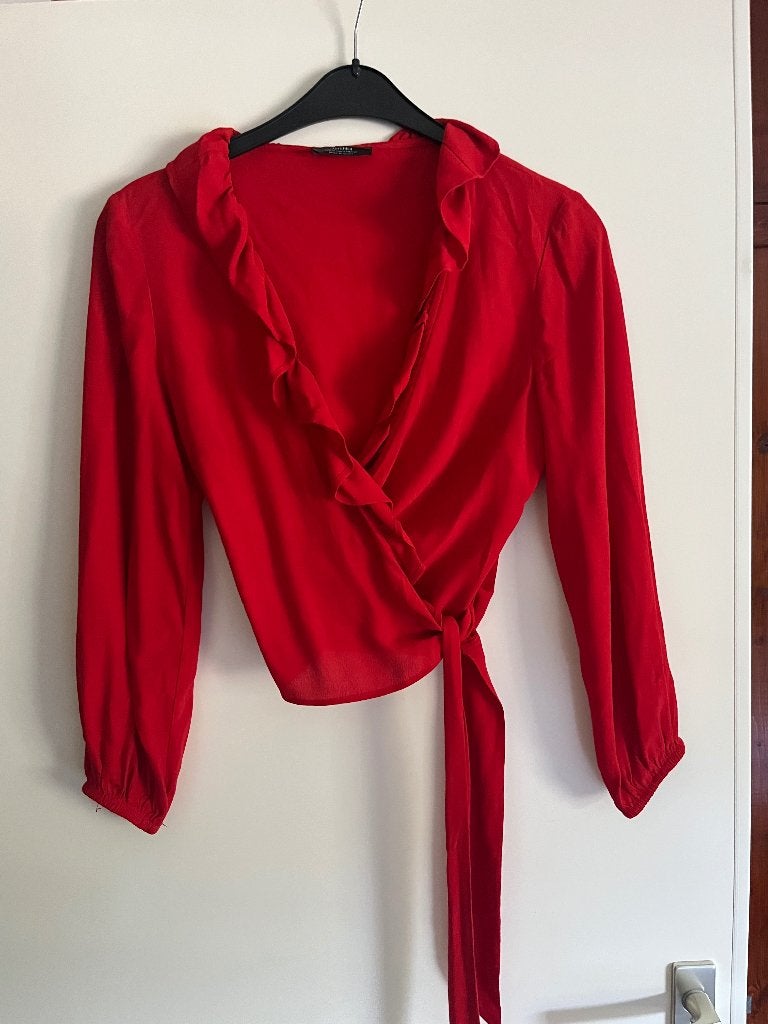 Rode dames blouse van Berska, Maat 38/40 (M), Berska, Ophalen of Verzenden, Zo goed als nieuw