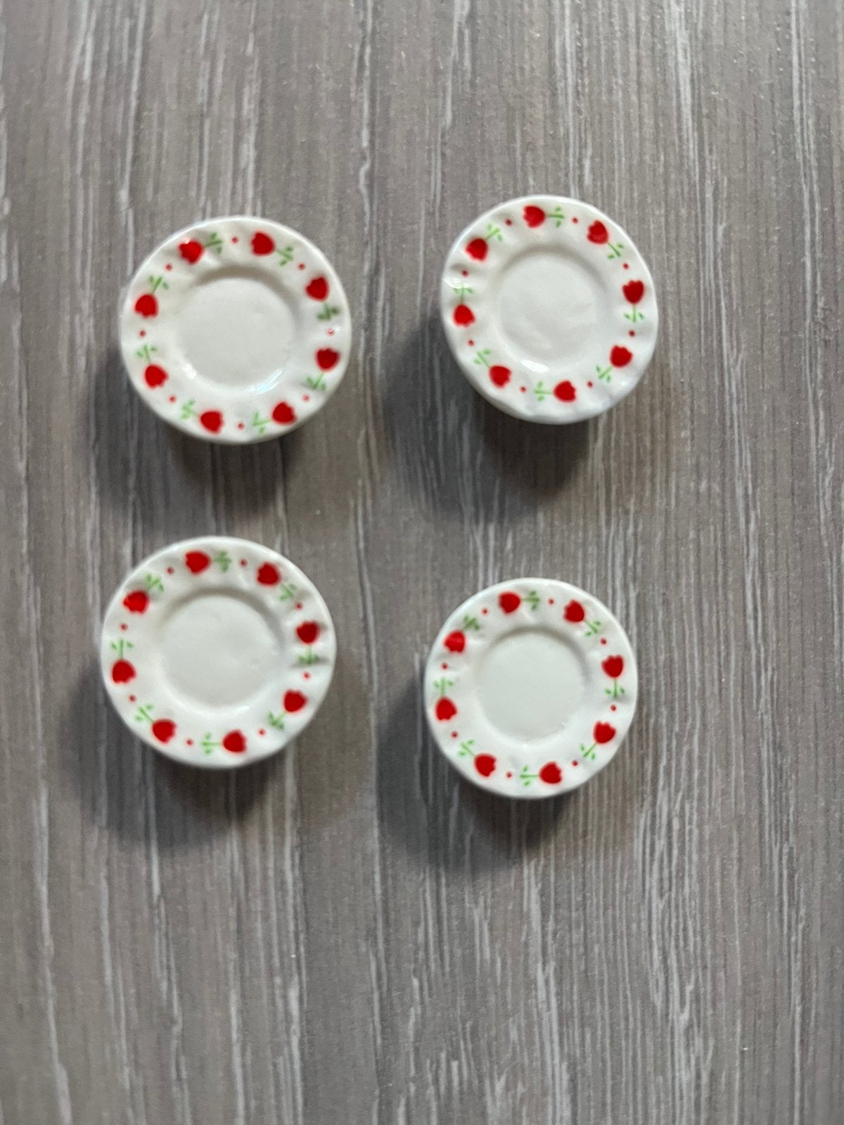 4 gebaksbordjes incl verzenden, Ophalen, Nieuw, Poppenhuis