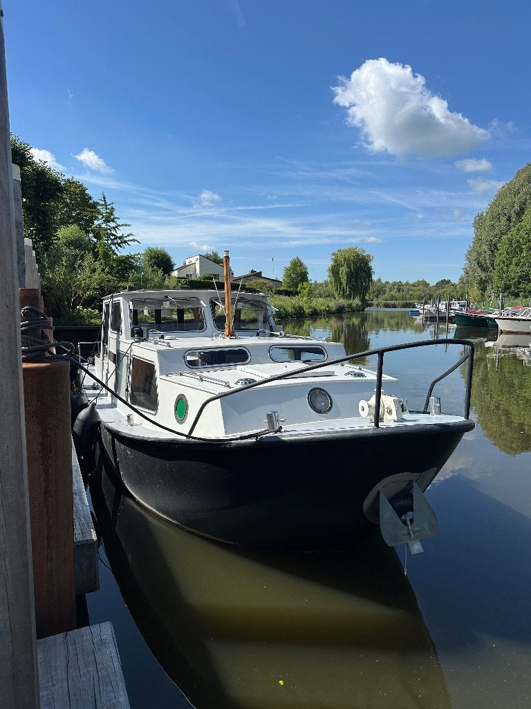 Stoere rondspant motorboot met boegschroef en Pekins diesel, Watersport en Boten, Motorboten en Motorjachten, Overige merken, 9 m