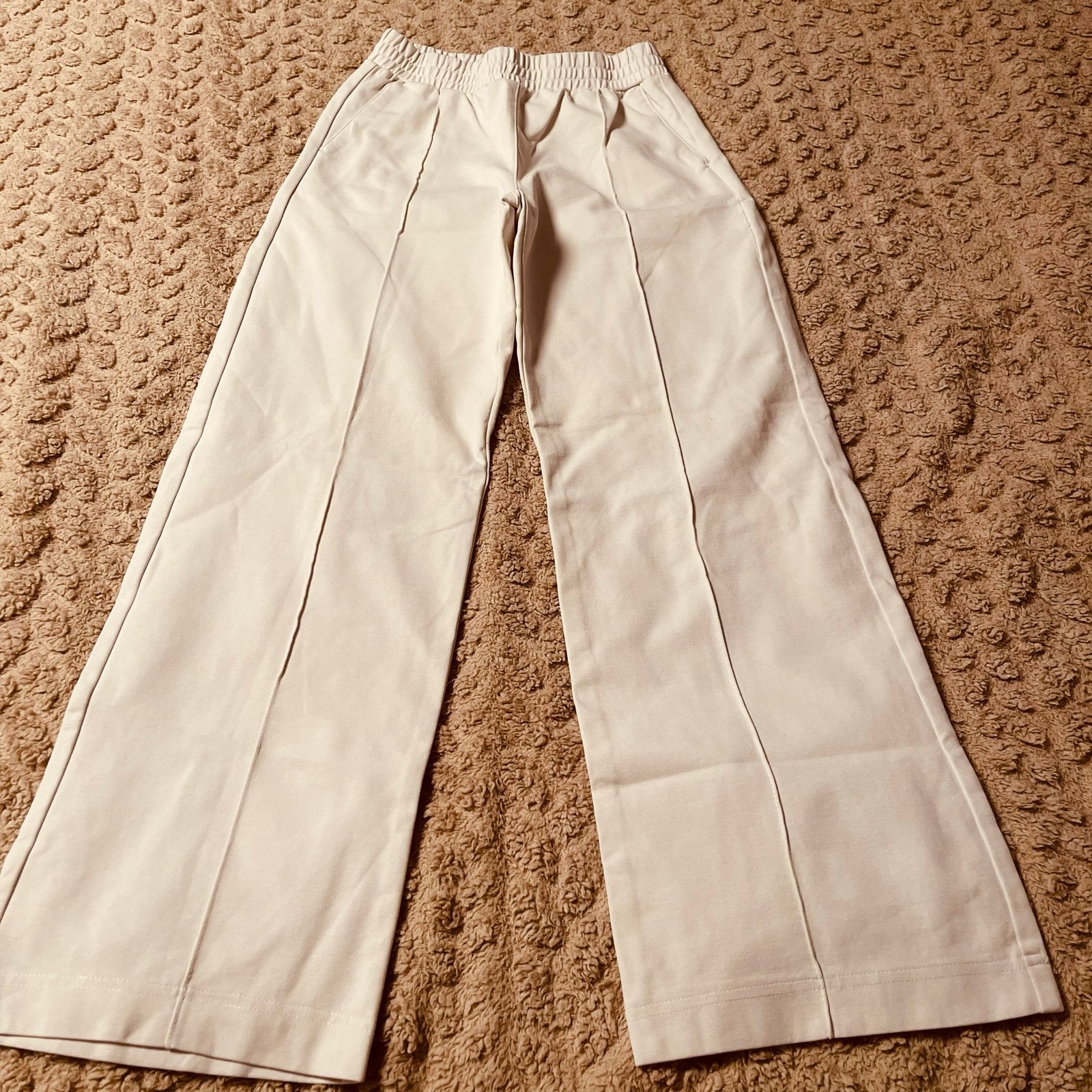 WE Wijdvallende Broek Crème Maat 158, Kleding | Dames, Ophalen, Beige, Nieuw, Maat 34 (XS) of kleiner