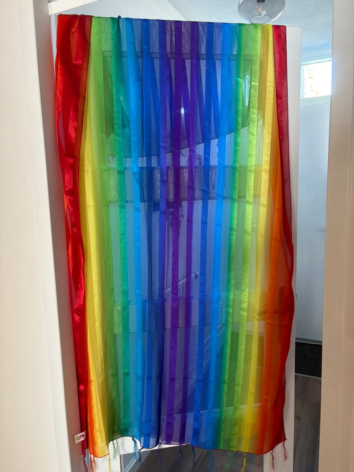 Regenboog sjaal/vlag, Ophalen of Verzenden, Nieuw, Maat 46/48 (XL) of groter, Sjaal