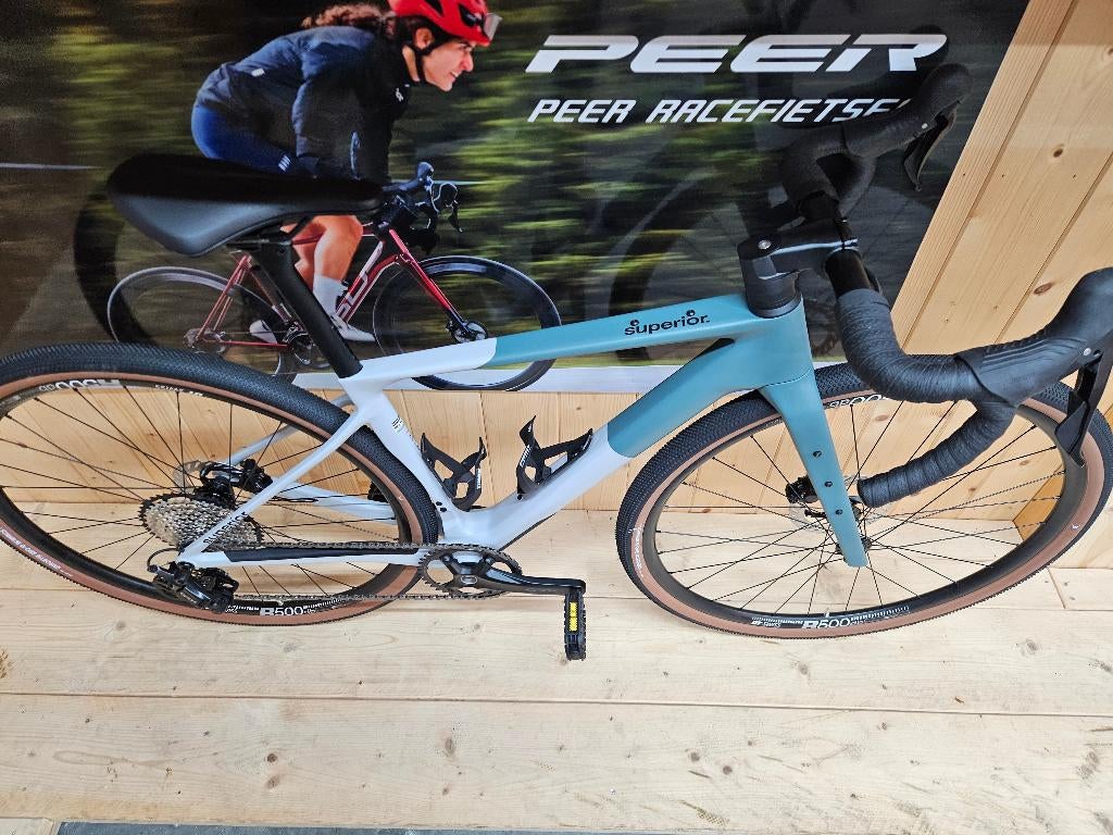 Superior 9.5 GRA Full Carbon Maat XS Shimano GRX Jeugd Dames, Carbon, Nieuw, Minder dan 49 cm, Meer dan 20 versnellingen