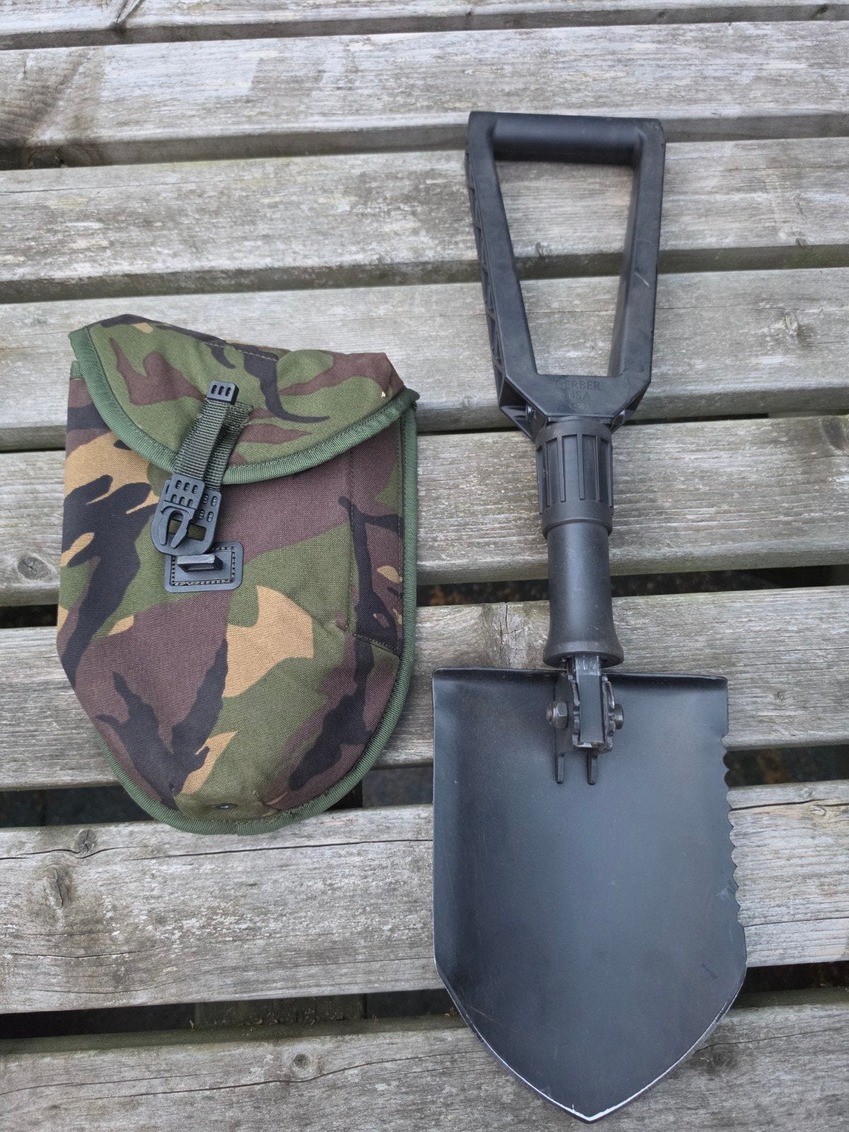 Gerber Pioniersschep Opvouwbaar met Opbergtasje, Ophalen of Verzenden, Gebruikt, Overige typen, Overige merken