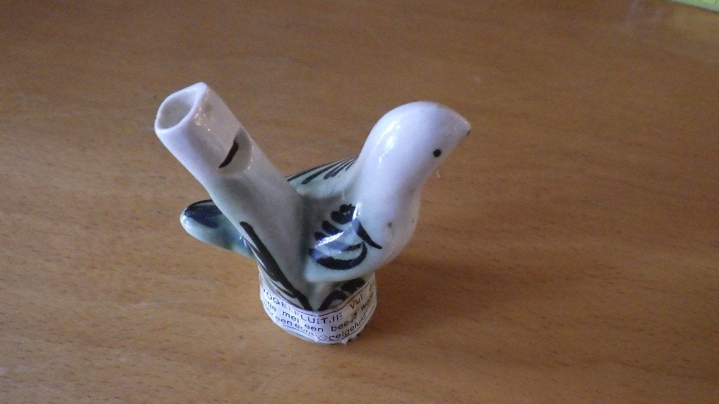 mooi vogelfluitje van keramiek, Ophalen of Verzenden, Gebruikt