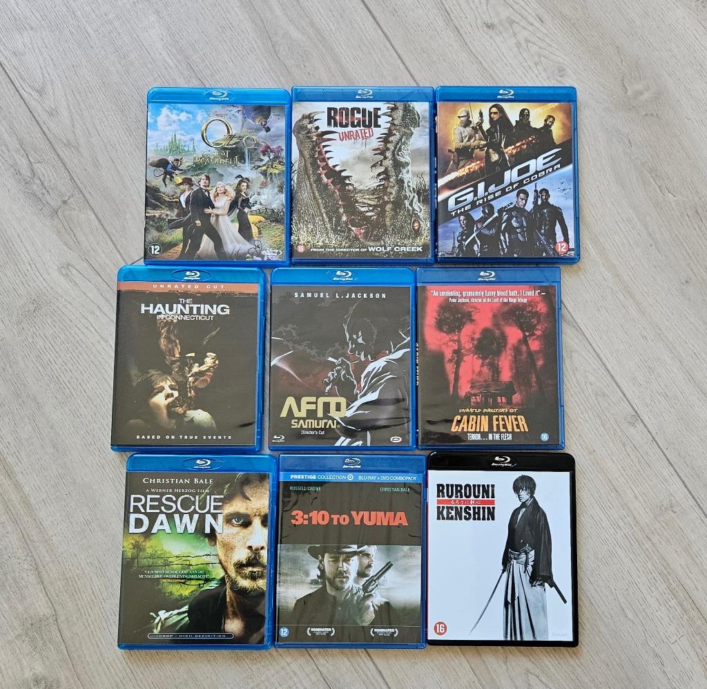 9 Blu-ray films, Cd's en Dvd's, Blu-ray, Ophalen of Verzenden, Zo goed als nieuw, Thrillers en Misdaad