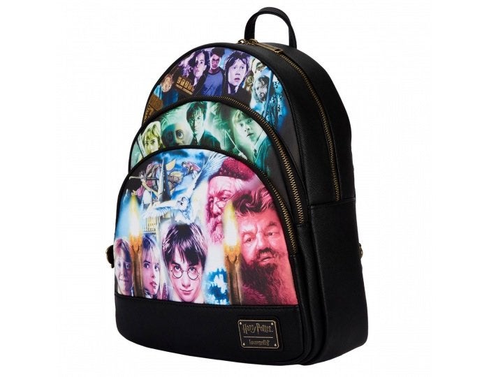 Loungefly: Harry Potter Trilogie Drievoudige Zak Rugzak nieu, Overige merken, Nieuw, Ophalen of Verzenden, Loungefly: Harry Potter Trilogie Drievoudige Zak Rugzak nieuw