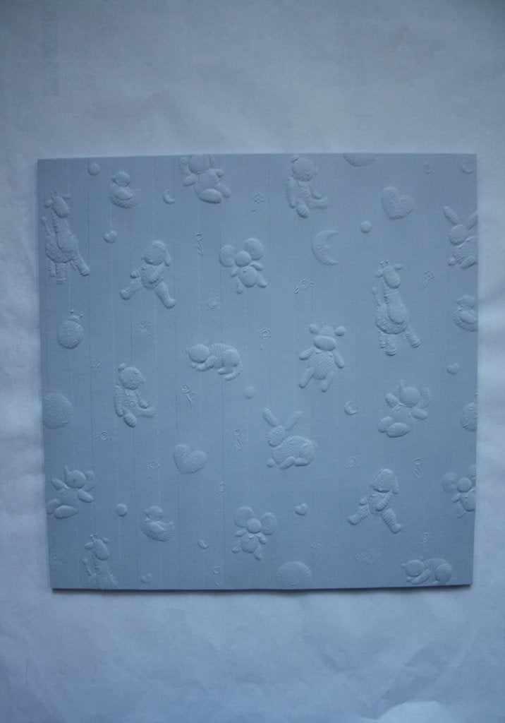 14 vel cuddly frends embossing papier blind emb.blue 0852, Ophalen of Verzenden, Nieuw, Papier of Karton, Overige merken
