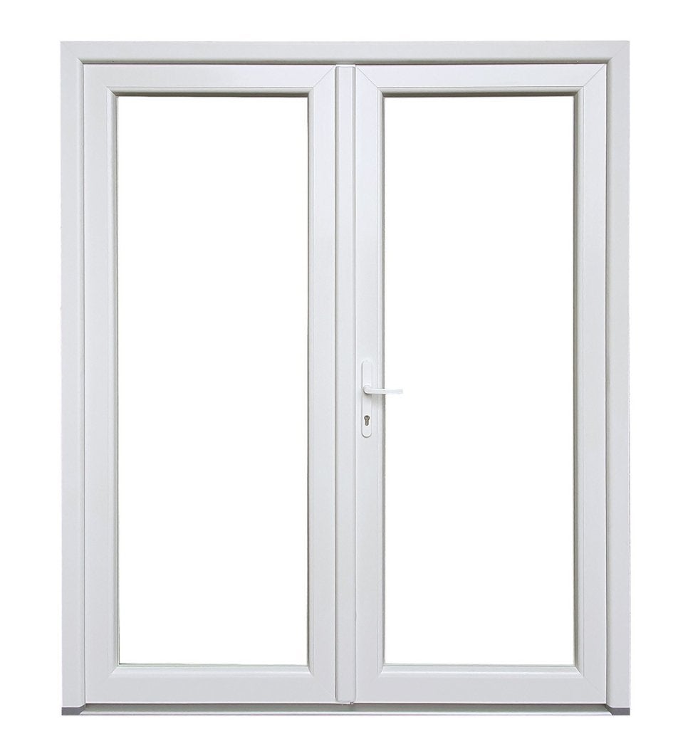 Kunststof  Dubbele Deur  B200 H215cm Wit, Niet ingevuld, Kunststof, Niet ingevuld, Nieuw