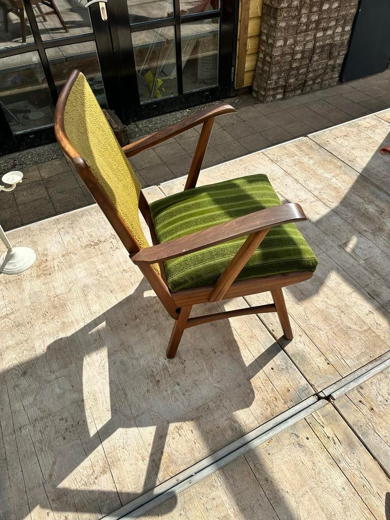 Vintage Fauteuil met Groene Bekleding - Jaren '60 Stijl, Ophalen