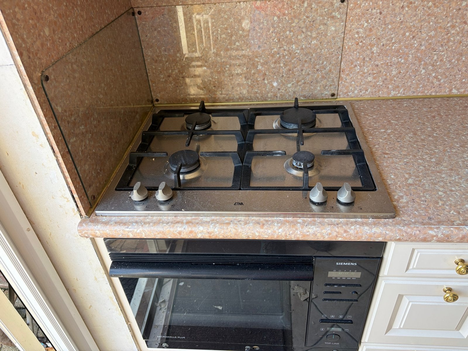 Gasstel 4-pits inbouw kookplaat gratis, Gebruikt, Inbouw, Gas, 4 kookzones