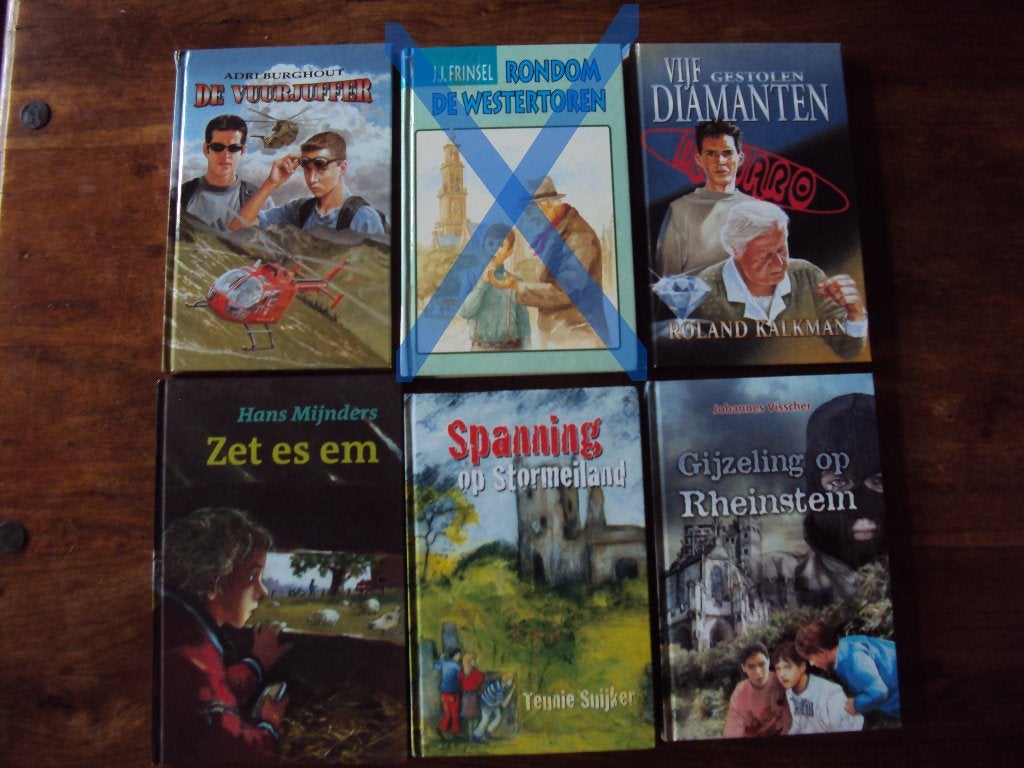 Jongensboeken Burghout / Mijnders / Kalkman e.a. 5 stuks, Ophalen of Verzenden, Gelezen, Diverse auteurs, Fictie