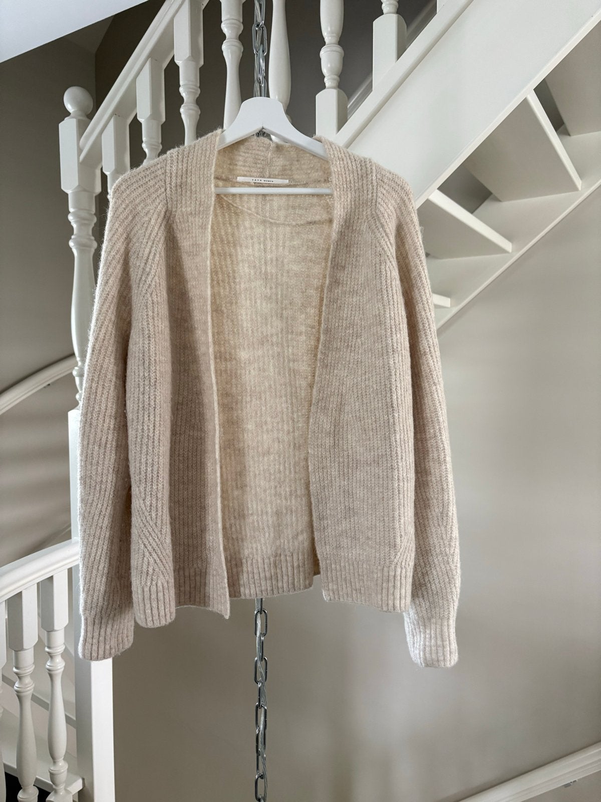 YAYA Dames Vest wol alpaca - Crème/Beige - Maat S, Ophalen of Verzenden, Zo goed als nieuw, Maat 36 (S), Beige