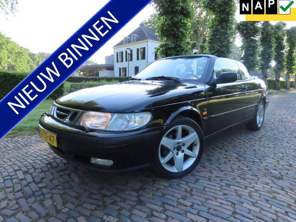 Saab 9-3 Cabrio 2.0 SE G3 Gas Ecc Cruisecontrol Leer Pdc 17, Auto's, Saab, Gebruikt, Beige, 4 cilinders, Cabriolet