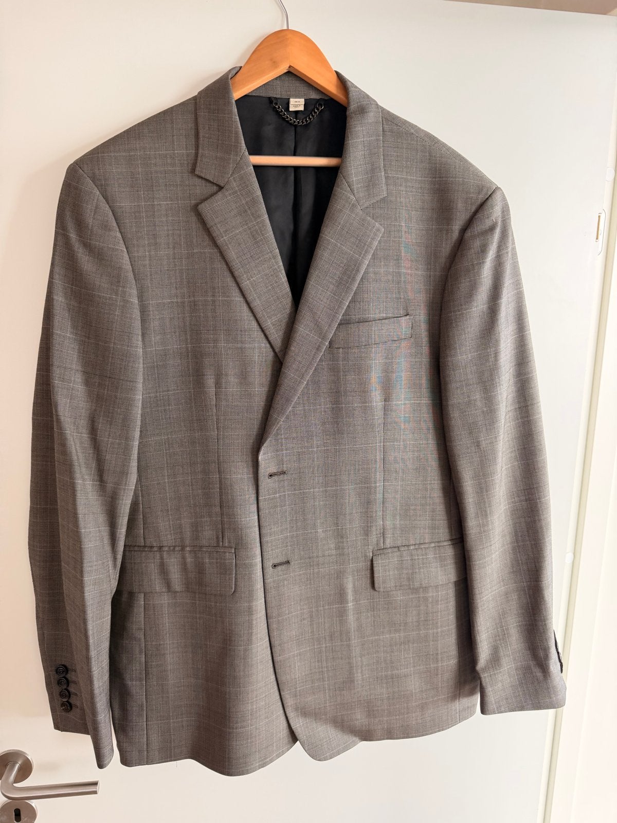 Burberry Colbert Maat 56R - 99% Scheerwol, 1% Elastaan, Ophalen of Verzenden, Zo goed als nieuw, Maat 56/58 (XL), Grijs