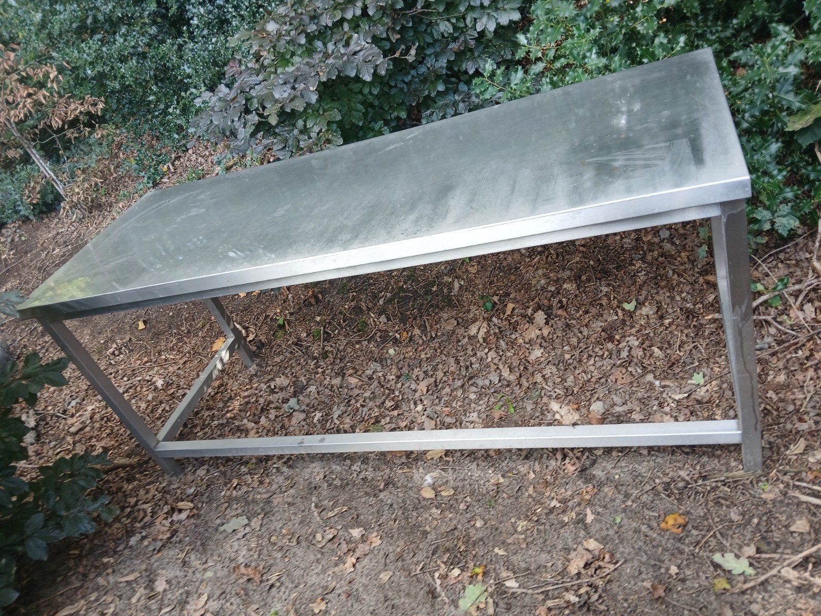 Roestvrijstalen werkbank / tafel, Huis en Inrichting, Ophalen, Gebruikt, 150 tot 200 cm, Minder dan 100 cm