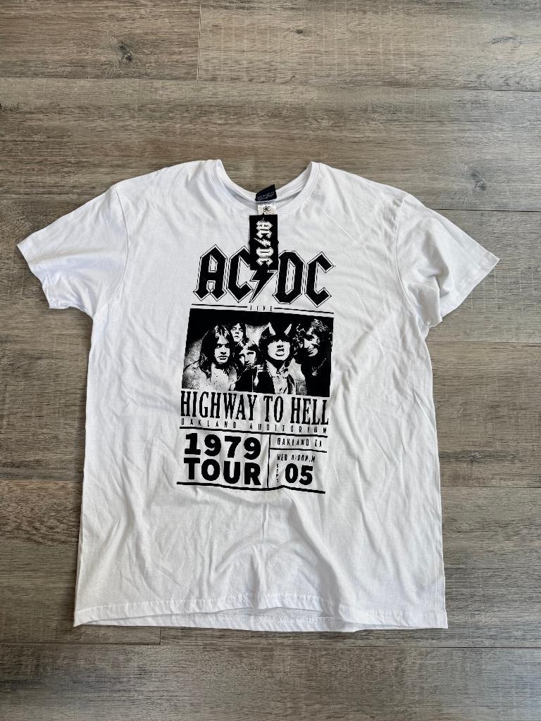 AC/DC heren t-shirt XXL nieuw 1979 tour Wit, Kleding | Heren, T-shirts, Ophalen of Verzenden, Nieuw, Overige maten, Wit