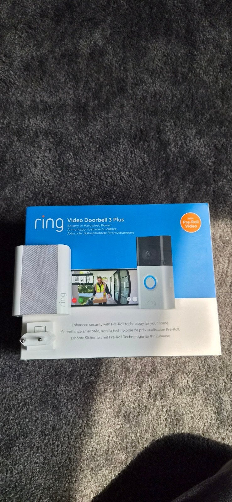 Ring Video Deurbel 3 Plus met chime, Ophalen of Verzenden, Zo goed als nieuw