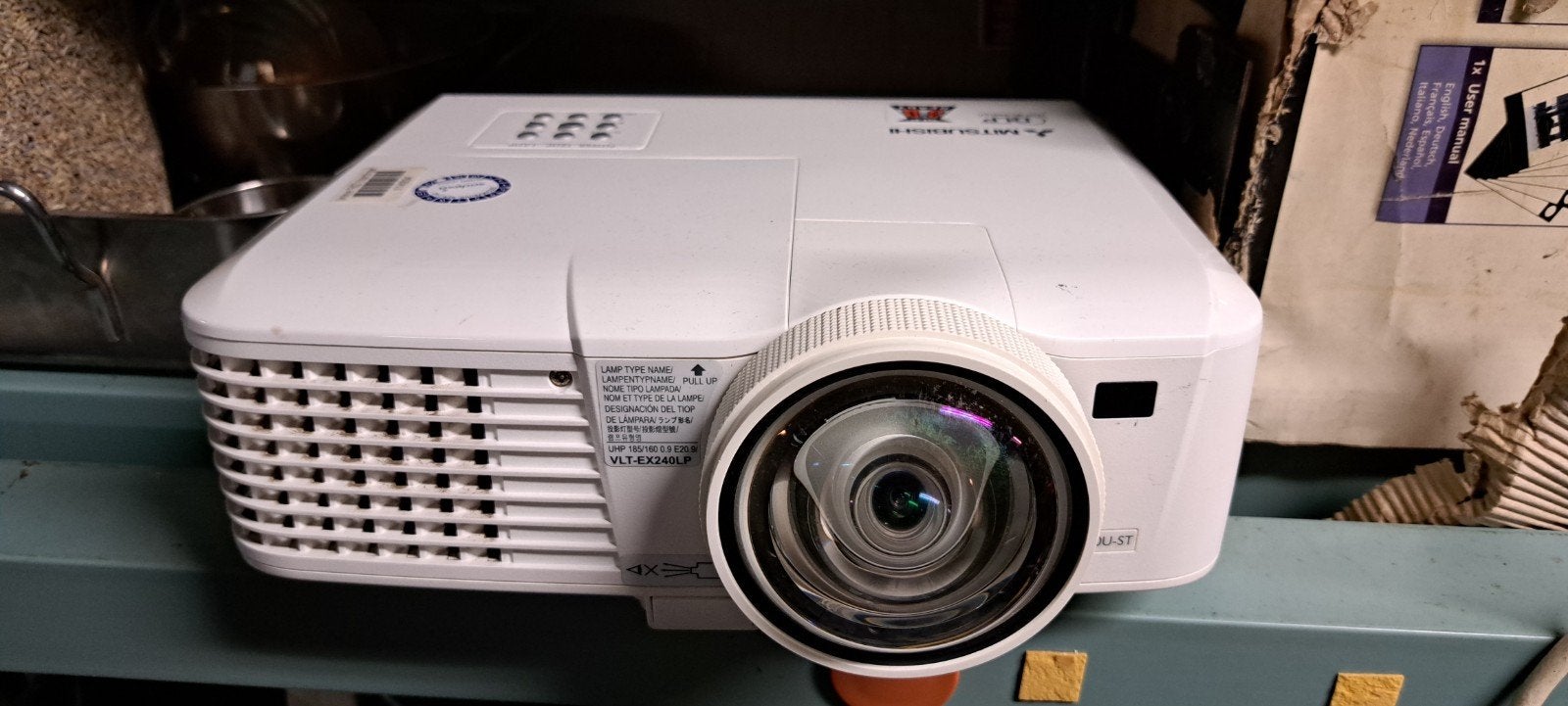 MITSUBISHI EW 230 U-ST groothoek DLP-projector, Ophalen of Verzenden