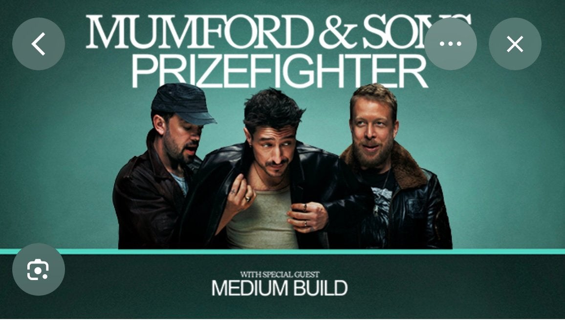 2 tickets Mumford en Sons, Twee personen, Juli