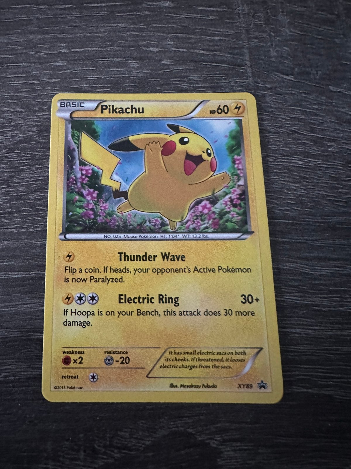 Pikachu #xy89, Ophalen, Zo goed als nieuw, Meerdere kaarten, Foil
