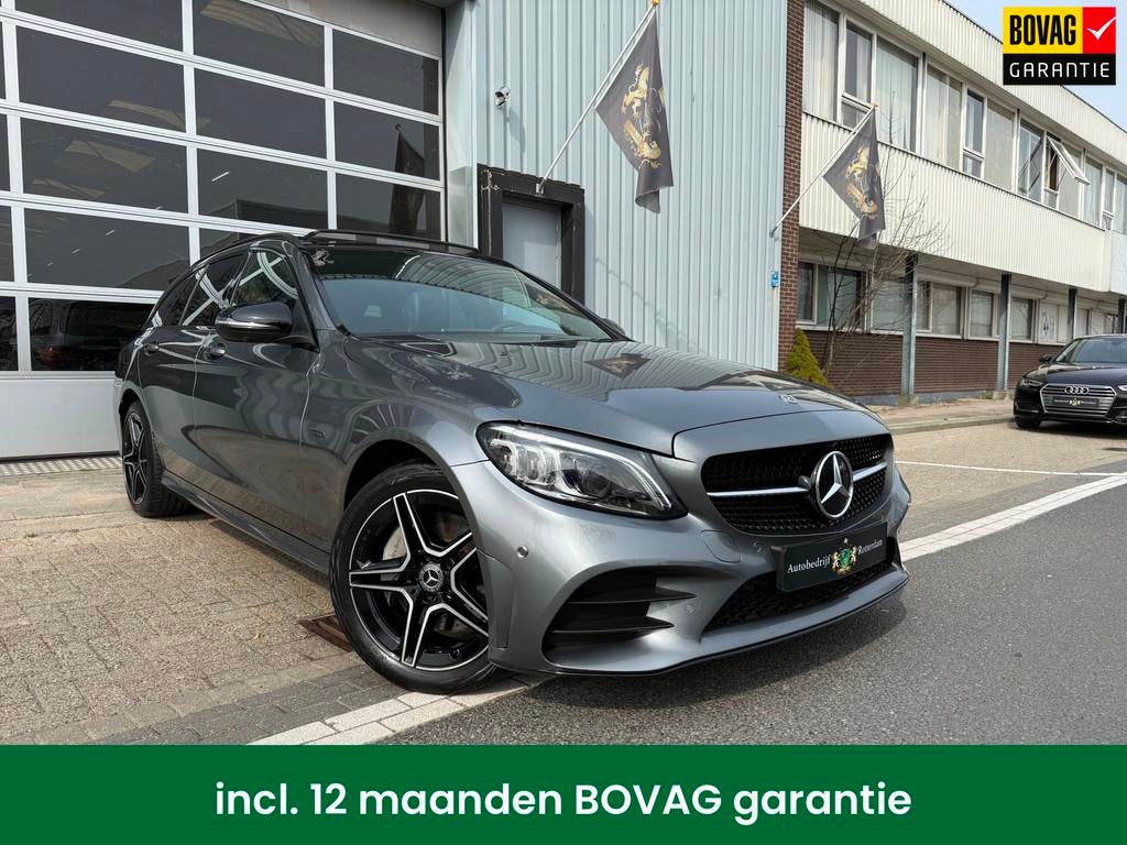 Mercedes-Benz C-klasse Estate 300 e AMG 360º/LEER/NAVI/PANO, Auto's, Mercedes-Benz, Bedrijf, Te koop, C-Klasse, 360° camera, ABS