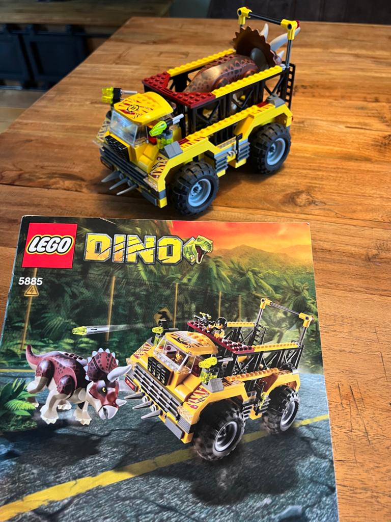Lego 5885 Dino Triceratops Truck Trapper., Ophalen of Verzenden, Zo goed als nieuw