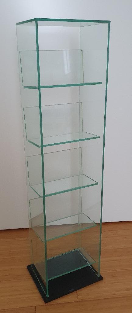 CD rek van glas, Ophalen, 75 tot 150 discs, Cd's, Glas