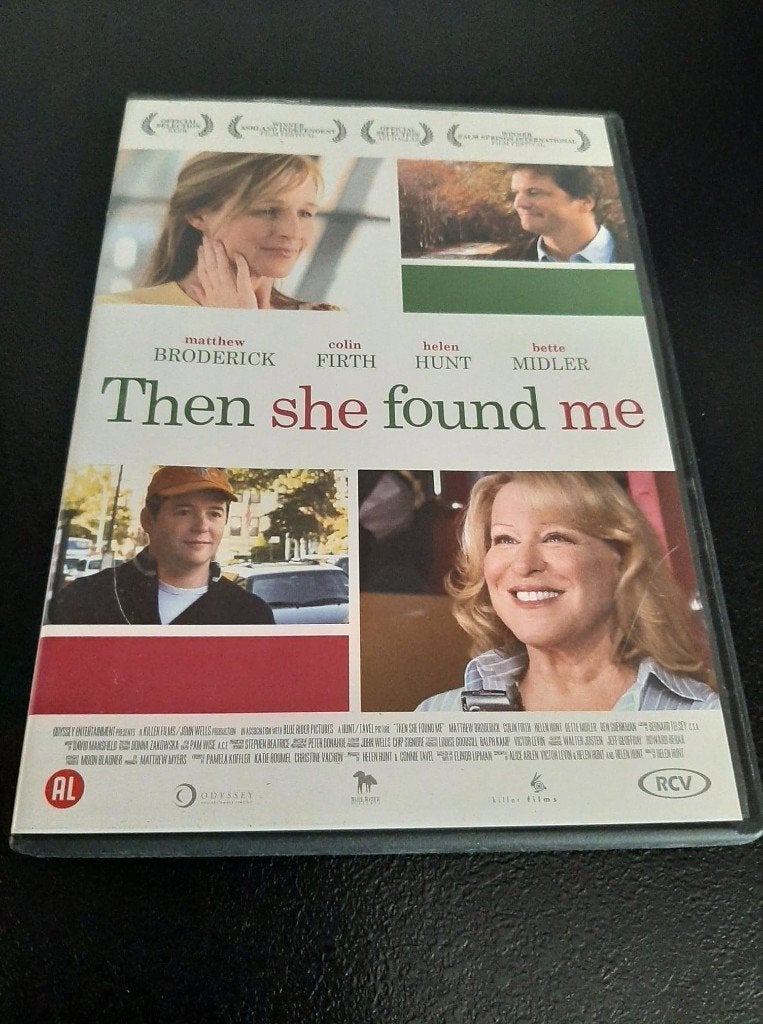 Then she found me, Helen Hunt, Colin Firth, Bette Midler!, Alle leeftijden, Ophalen of Verzenden, Gebruikt, Romantische komedie
