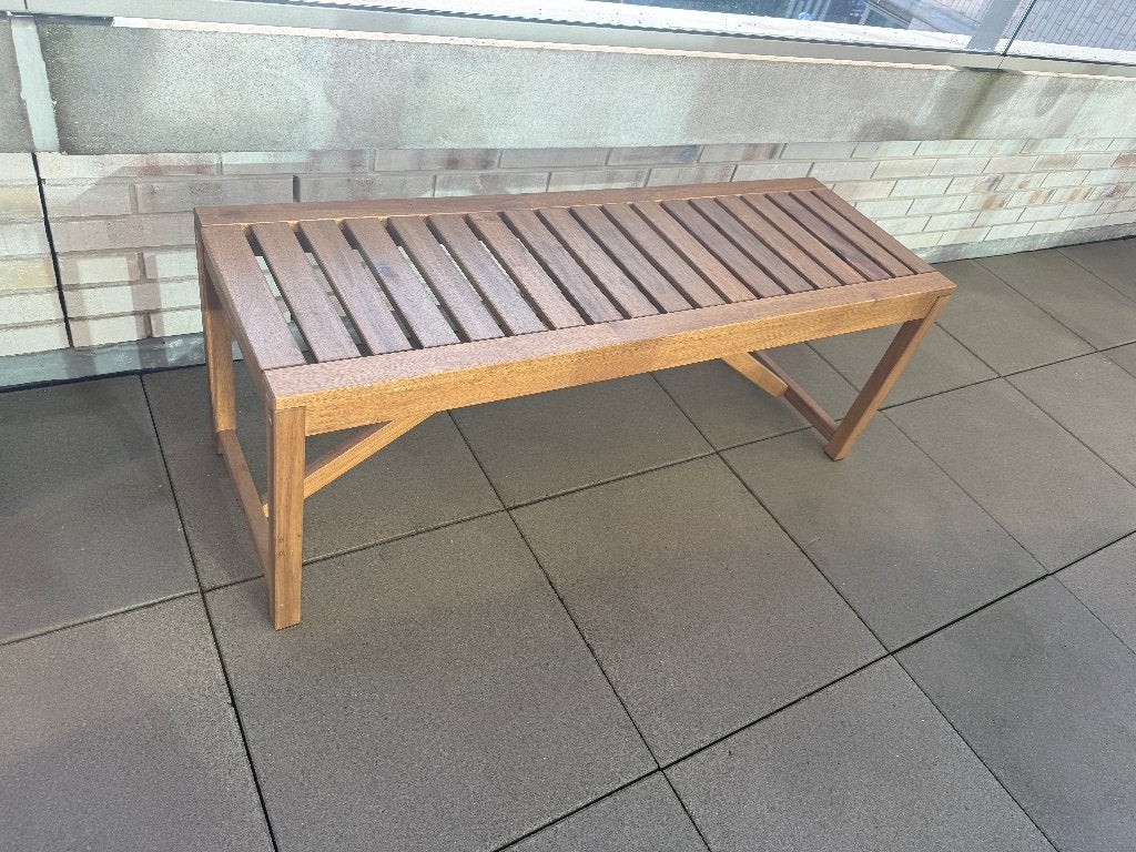 IKEA NÄMMARÖ Bank, buiten, lichtbruin gelazuurd, Tuin en Terras, Tuinstoelen, Ophalen, Zo goed als nieuw, Hout