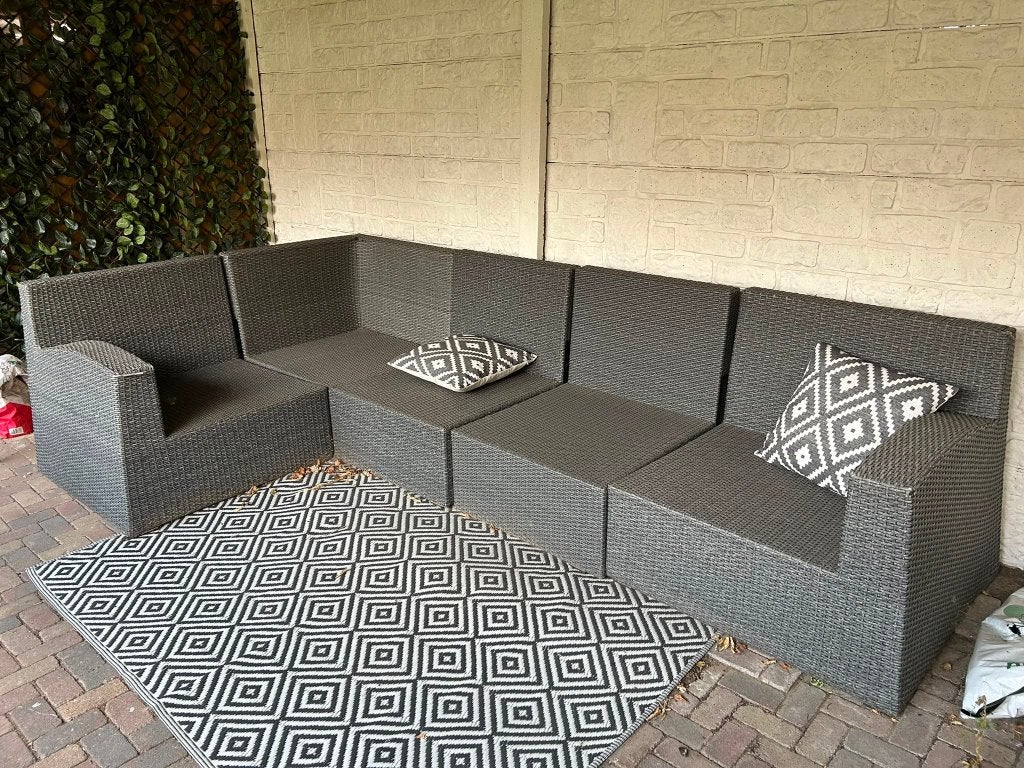te koop: lounge set, Ophalen, Kunststof, Gebruikt, Loungeset