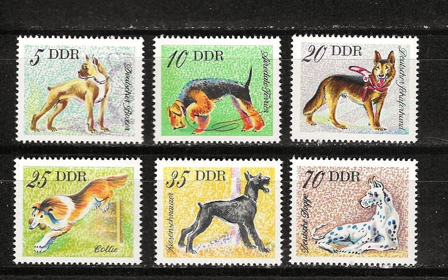 Honden DDR 2155-2160 pf, Ophalen of Verzenden, Postfris, Dier of Natuur
