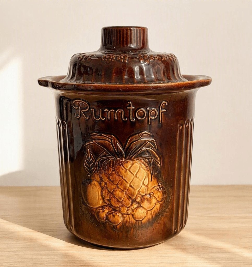 Vintage Rumtopf pot West Germany 829-29 - Bruin geglazuurd, Antiek en Kunst, Antiek | Keramiek en Aardewerk, Ophalen of Verzenden