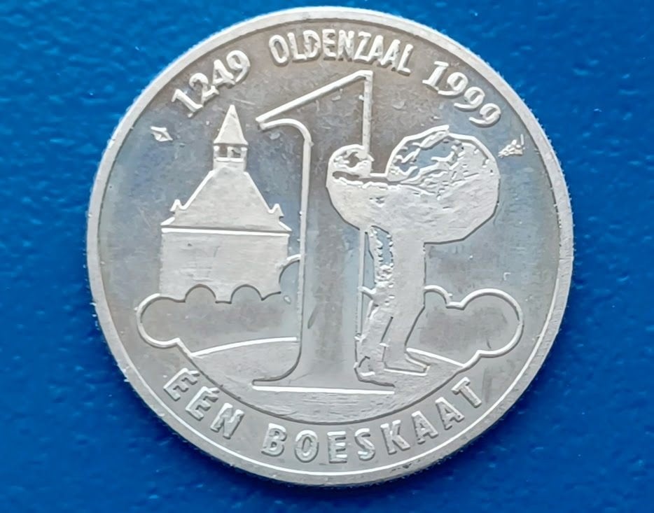 Penning Oldenzaal 1 Boeskaat - 1999, Postzegels en Munten, Verzenden, Overige materialen, Nederland
