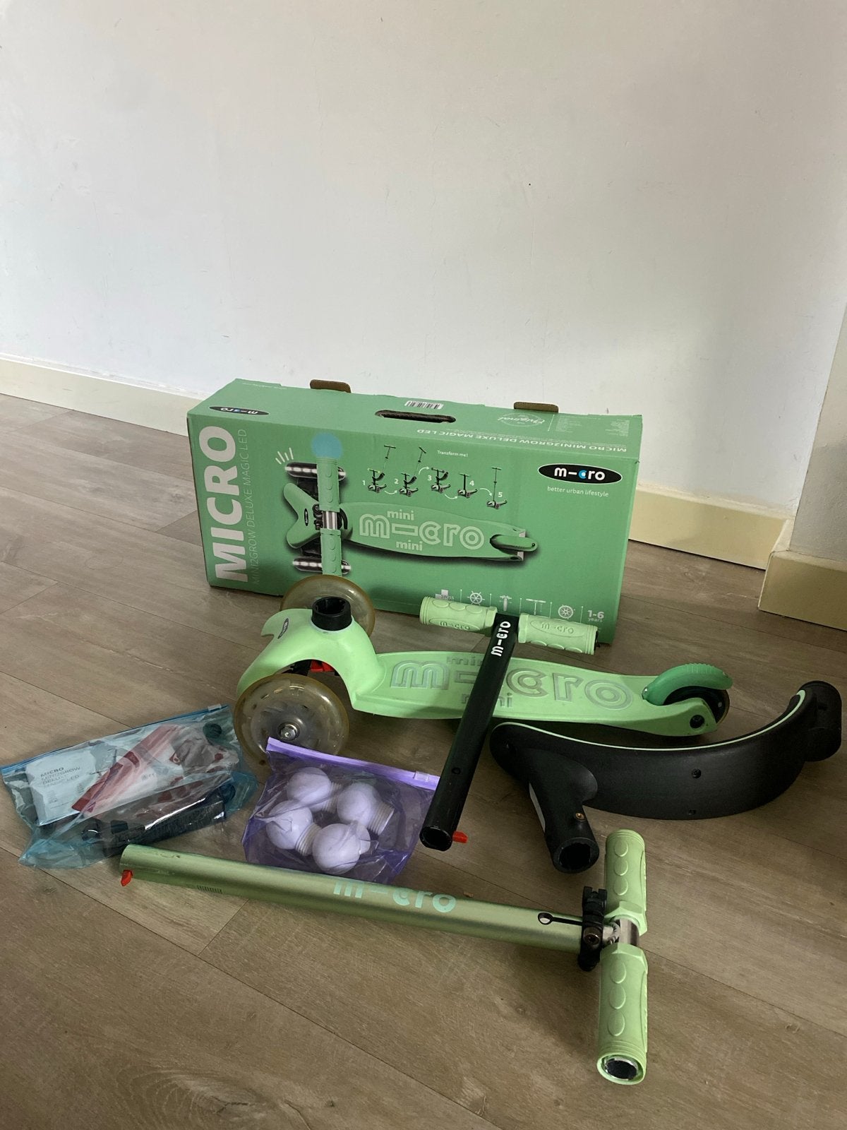 Micro Mini2Grow Deluxe Magic LED Step – 4-in-1 - mintgroen, Ophalen of Verzenden, Gebruikt, Gewone step