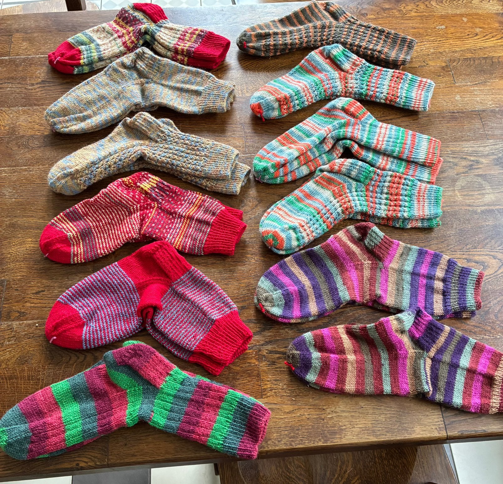 Handgebreide sokken maat 40-41(sokkenwol), Kleding | Dames, Sokken en Kousen, Sokken en Kniesokken, Overige kleuren, Ophalen of Verzenden