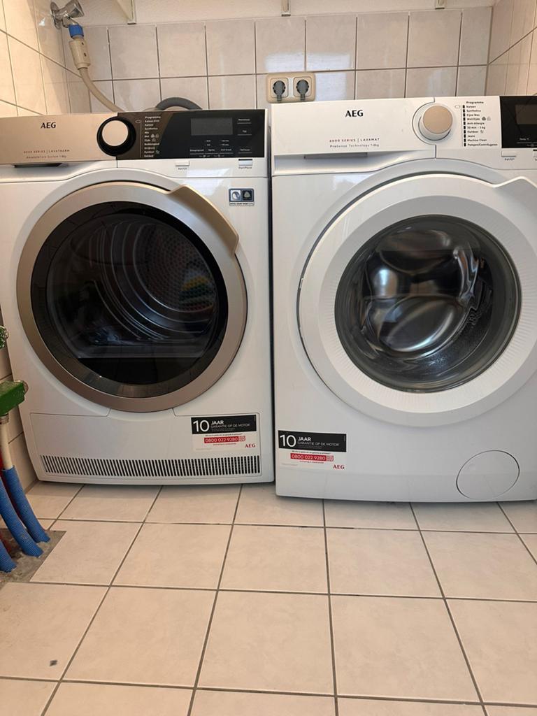 AEG washing machine and drier 6000&8000 Series Lavather 9kg, Witgoed en Apparatuur, 8 tot 10 kg, Ophalen of Verzenden, Zo goed als nieuw