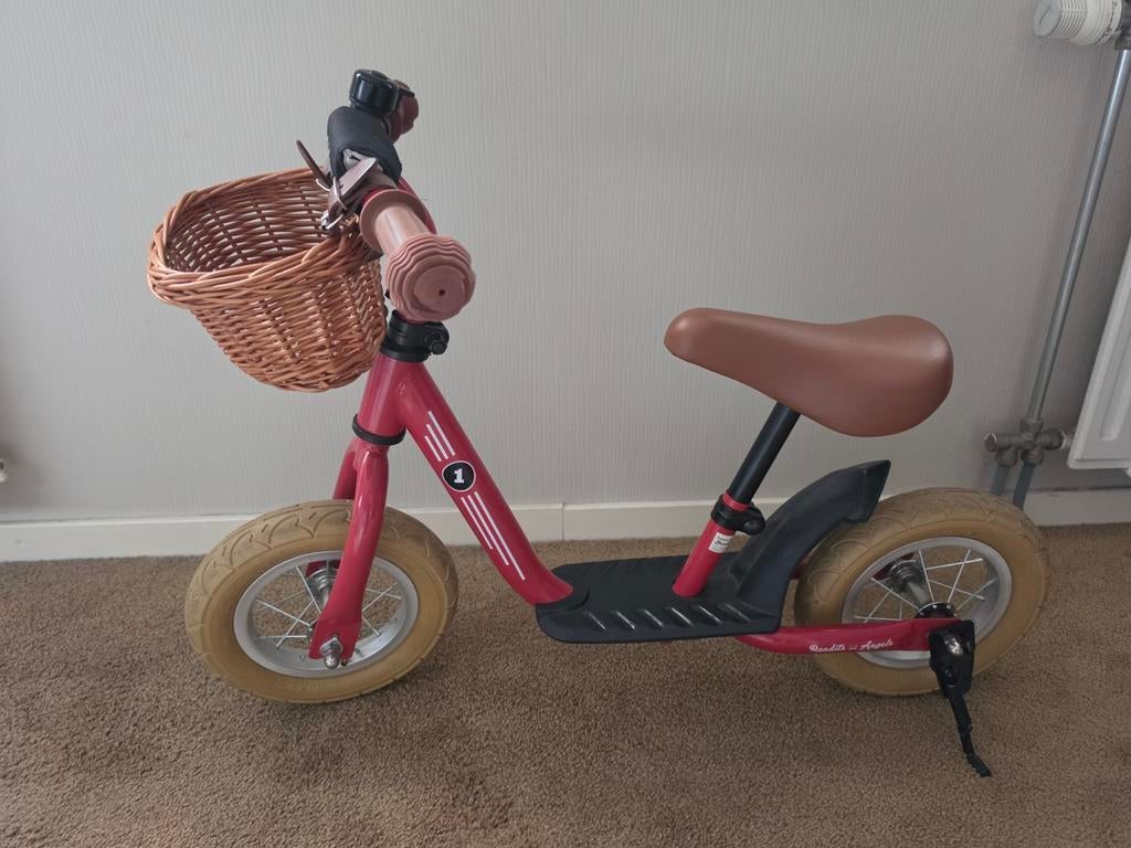 Bandits and Angels loopfiets met mandje, Ophalen, Zo goed als nieuw, Minder dan 16 inch, Bandits and Angels