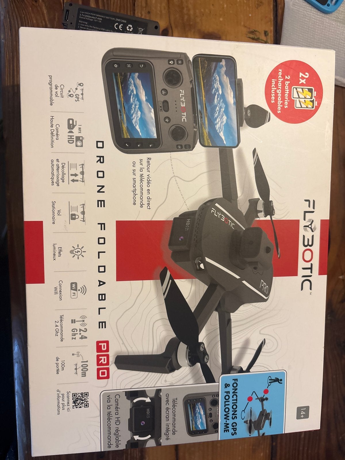 FLY3 TIC Opvouwbare Drone met HD Camera en GPS, Auto Follow, Cameradrone, Overige merken, Nieuw