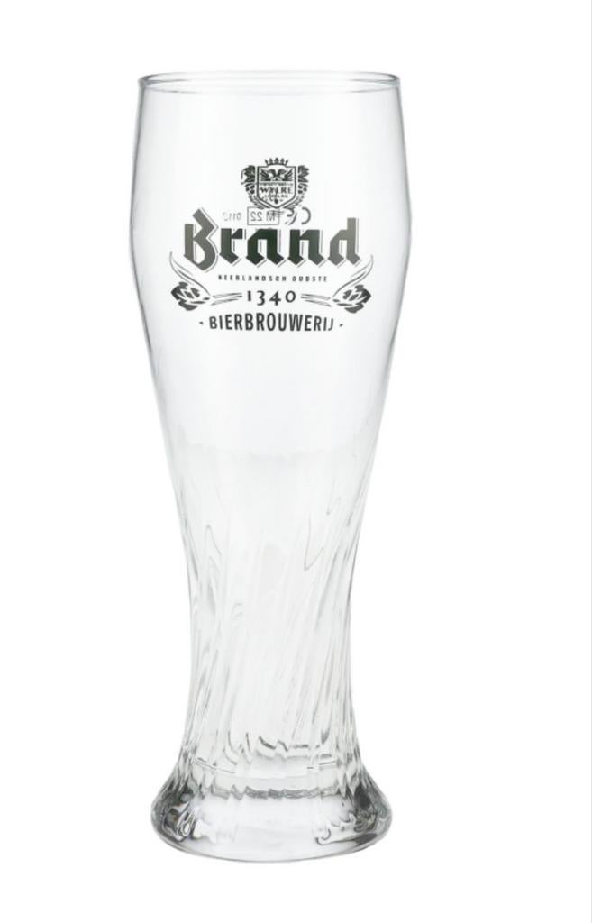 Brand bierglazen 500ml Weizen 12 stuks, 6 in een doos., Ophalen of Verzenden, Zo goed als nieuw, Glas of Glazen, Brand