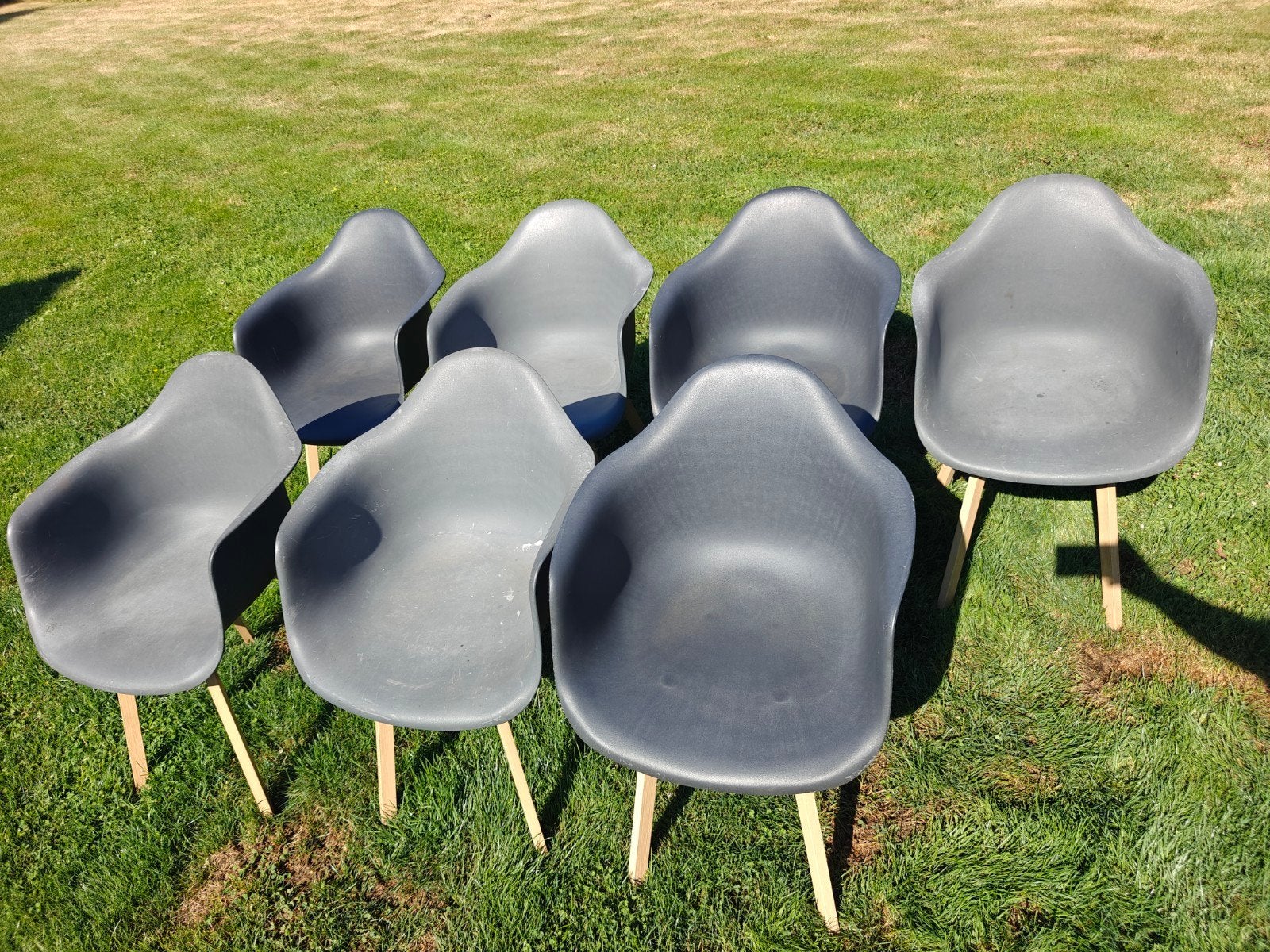 Tuinstoelen, 7 stuks, Ophalen