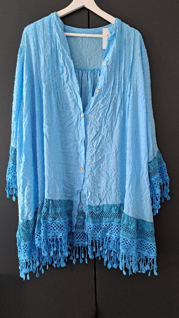 Tuniek nieuw tm maat 54 - 56, Kleding | Dames, Grote Maten, Blauw, Blouse of Tuniek, Nieuw, Ophalen of Verzenden
