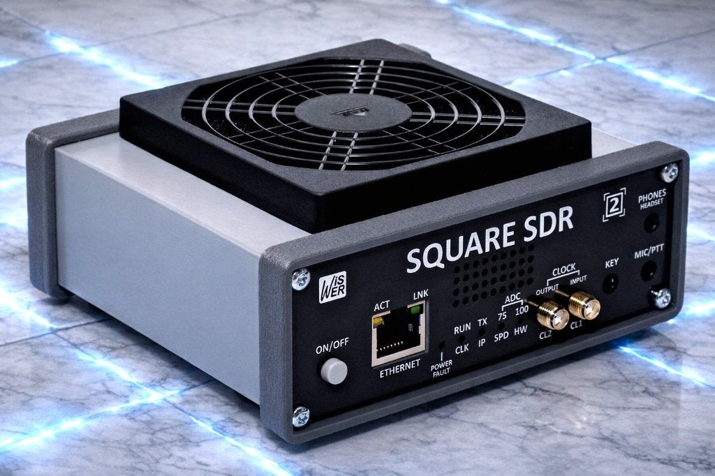 SQUARE SDR2 transceiver (Hermes Lite 2) optie 100W amplifier, Ophalen, Zo goed als nieuw, Zender en Ontvanger