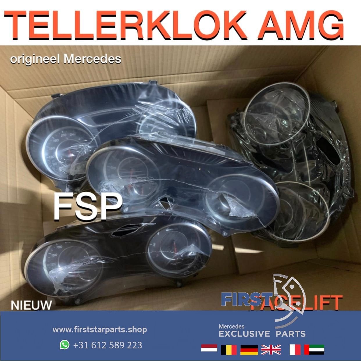 W117 CLA45 AMG tellerklok Facelift 2018 origineel Mercedes c, Gebruikt, -, Ophalen of Verzenden, -
