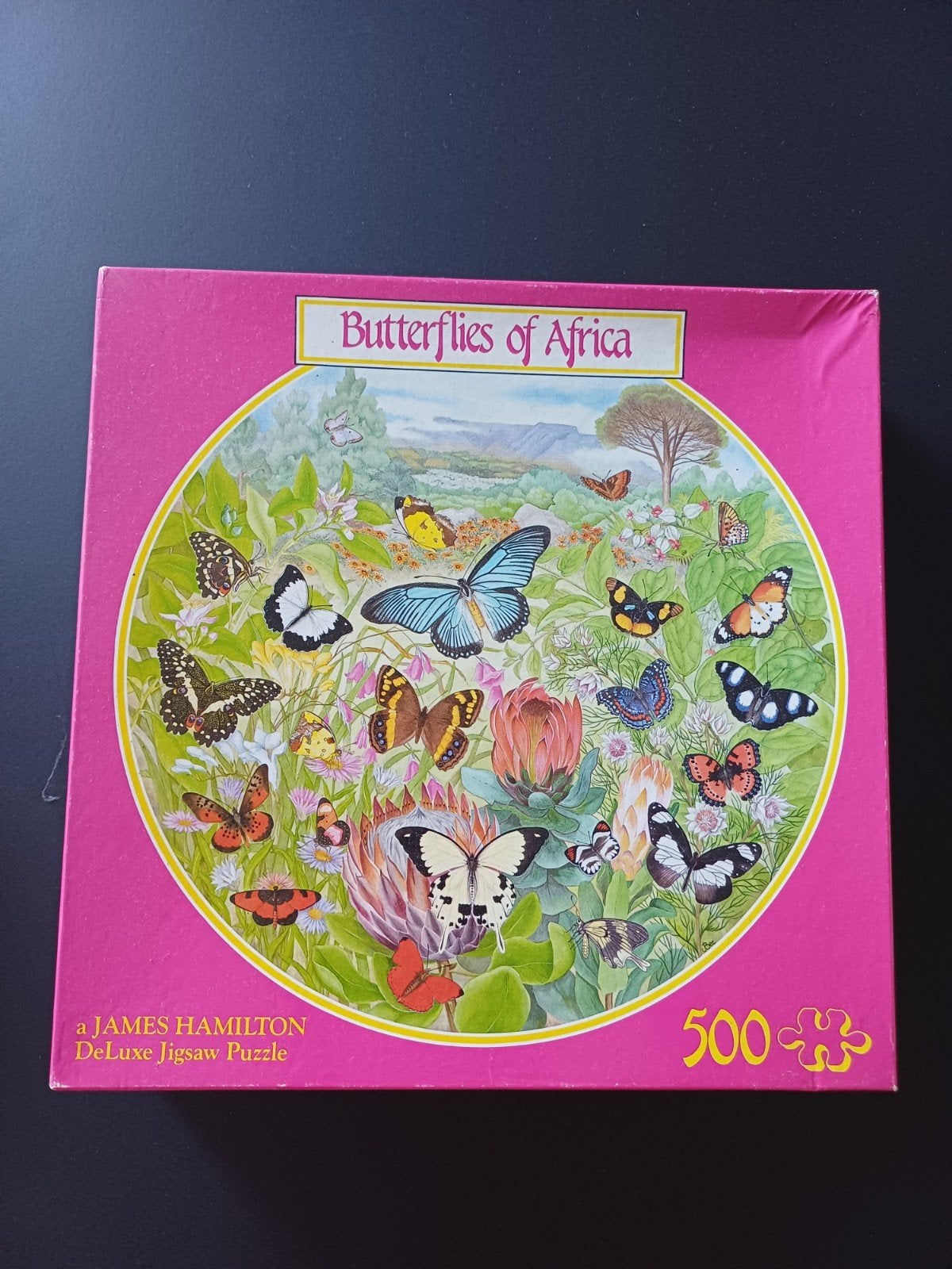 Legpuzzel Vlinders van Afrika - 500 stukjes, Hobby en Vrije tijd, Ophalen, 500 t/m 1500 stukjes, Gebruikt, Legpuzzel