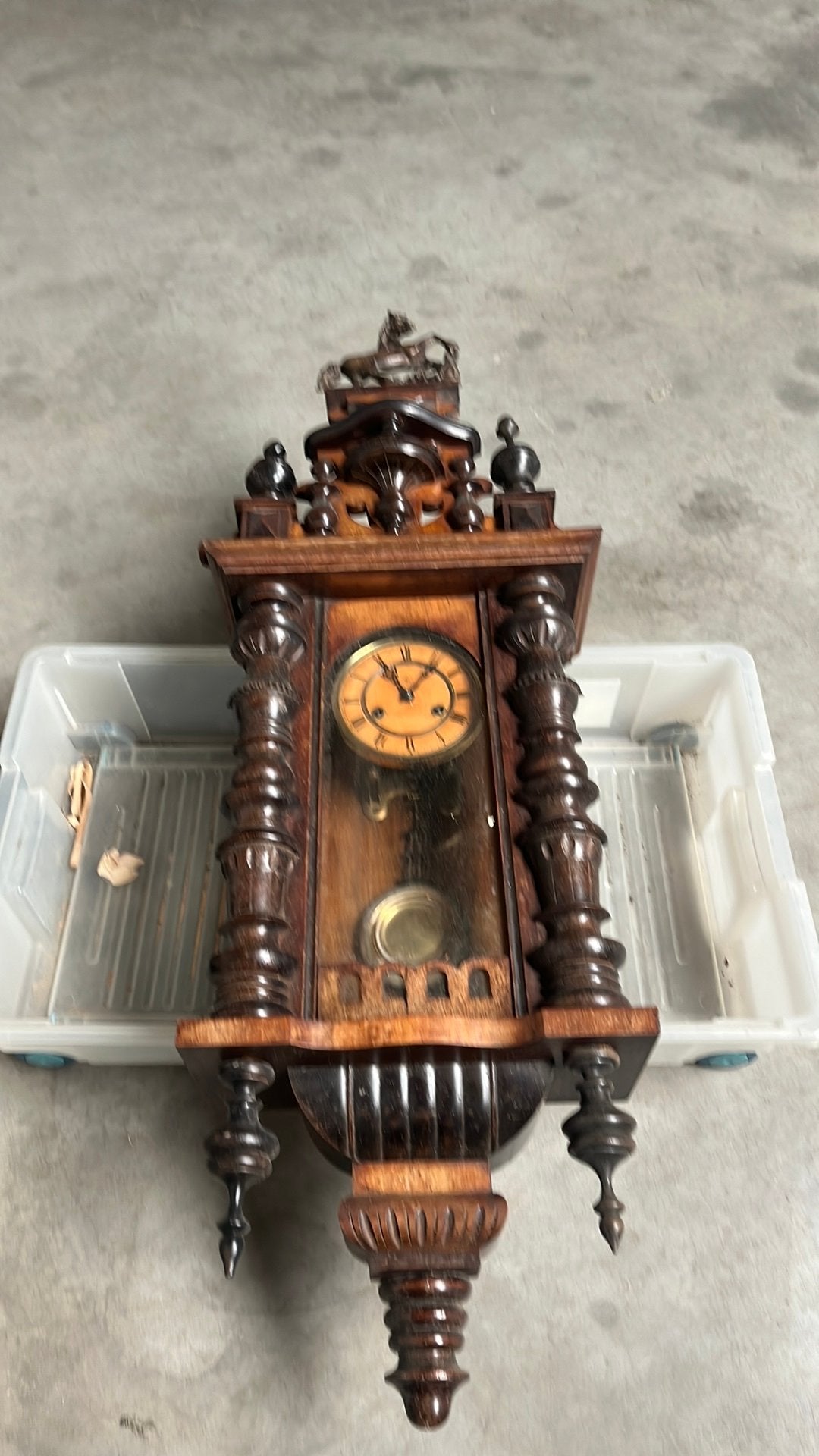 Antieke klok compleet, Ophalen of Verzenden