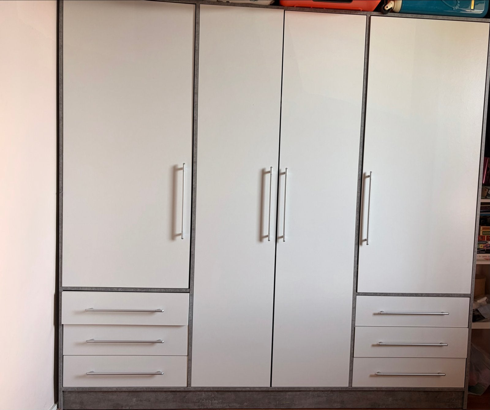 Grote kledingkast met lades en deuren, Huis en Inrichting, Kasten | Kledingkasten, Ophalen, Gebruikt, 200 cm of meer, 150 tot 200 cm