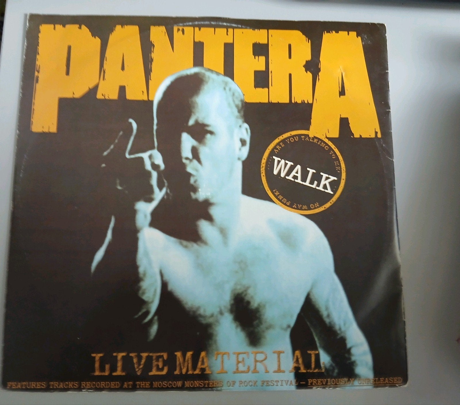 Pantera - Live Material / Walk (Vinyl Single), Cd's en Dvd's, Vinyl | Rock, Gebruikt, Hard Rock, EP, EP, Originele persing, 12 inch